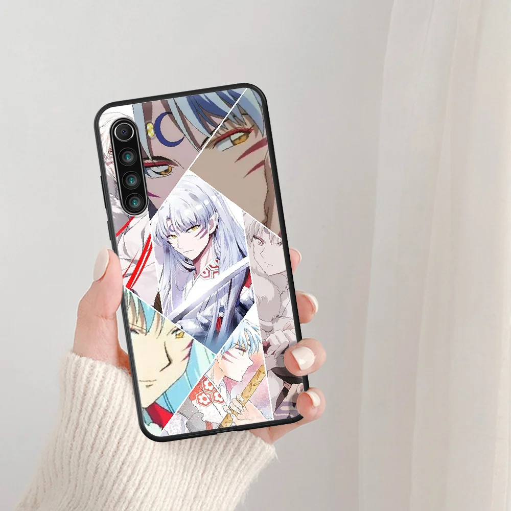 

Anime Inuyasha Phone Case For Xiaomi Redmi Note 7 8 8T 9 9S 4X 7 7A 9A K30 Pro Ultra black Cover Soft Shell Pretty Bumper Tpu