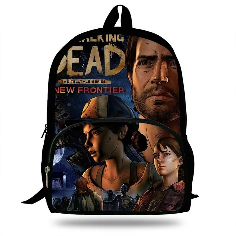 16-дюймовый Mochila с изображениями из сериала Ходячие мертвецы игра на утином пуху