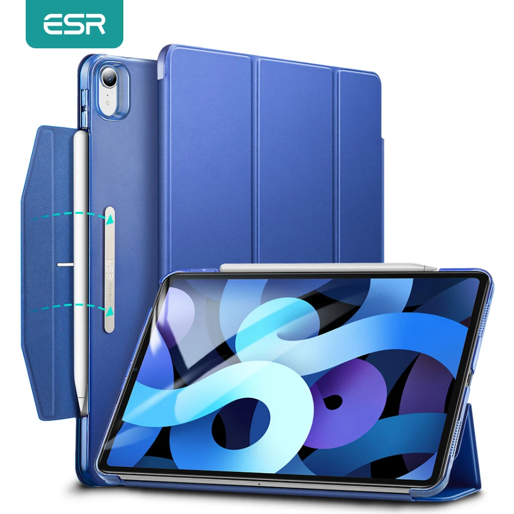 Чехол ESR для iPad Air 4 8th 2020/iPad 7th 2019/iPad Pro 11 12 9 2020 умный чехол с держателем карандашей