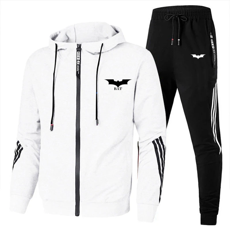 

Men Casual Sets 2021 Autumn New BMW M Splice Jogger Tracksuit Zipper Hoodies+Pants 2PC Sets Men's Sportswear Sport Suit Clothing