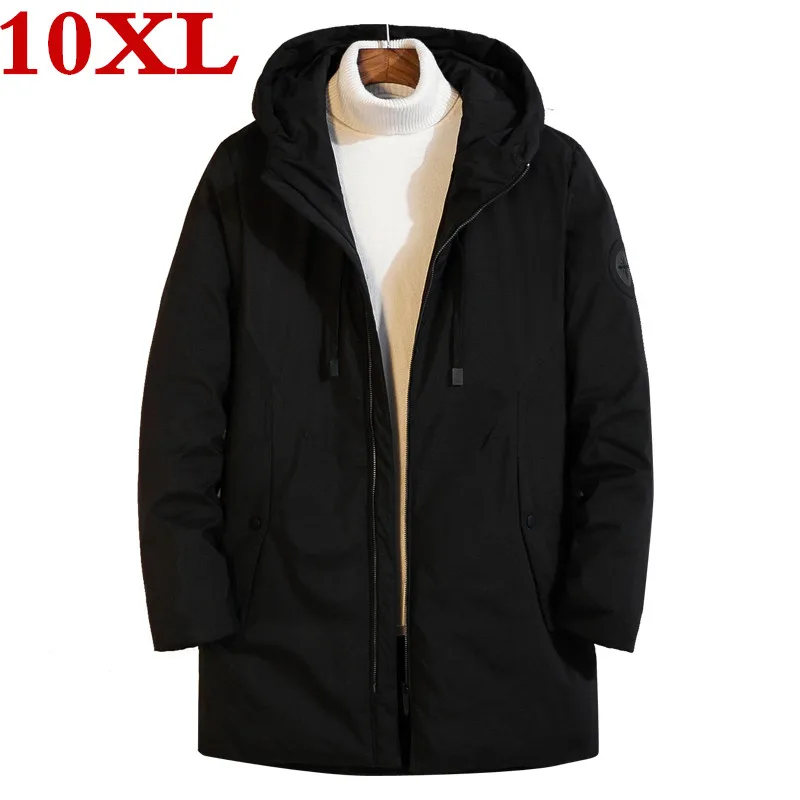 

plus size 10XL 9XL new 8XL Hooded White Duck For Men High Quality Warm Down jacket Parka Winter Thick
