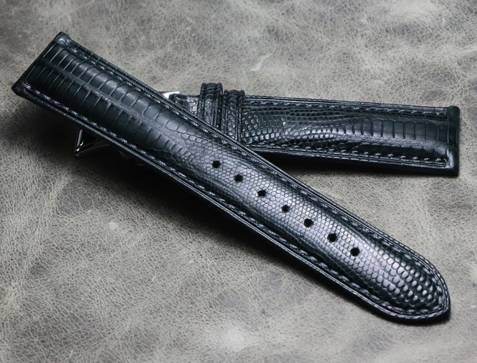 Ремешок для часов ручной работы из кожи ящерицы винтажный ремешок длиной 20 мм