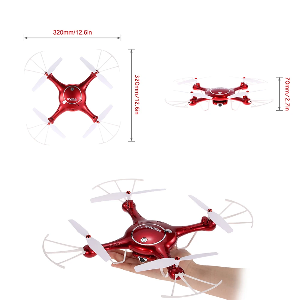 Оригинальный Syma X5UW Wifi FPV Квадрокоптер RC Дрон с 720P HD камерой RTF Безголовый режим и