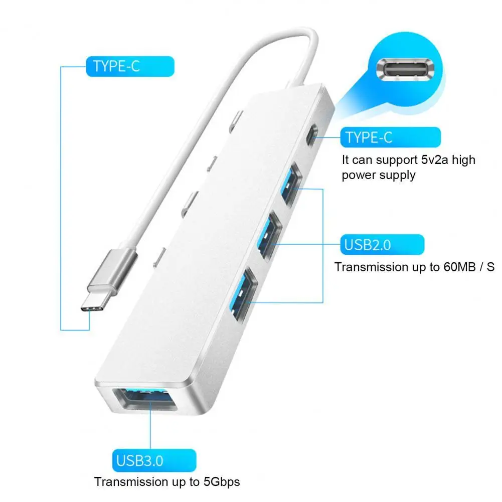 

Концентратор с 4 портами USB 3,0, 5 Гбит/с