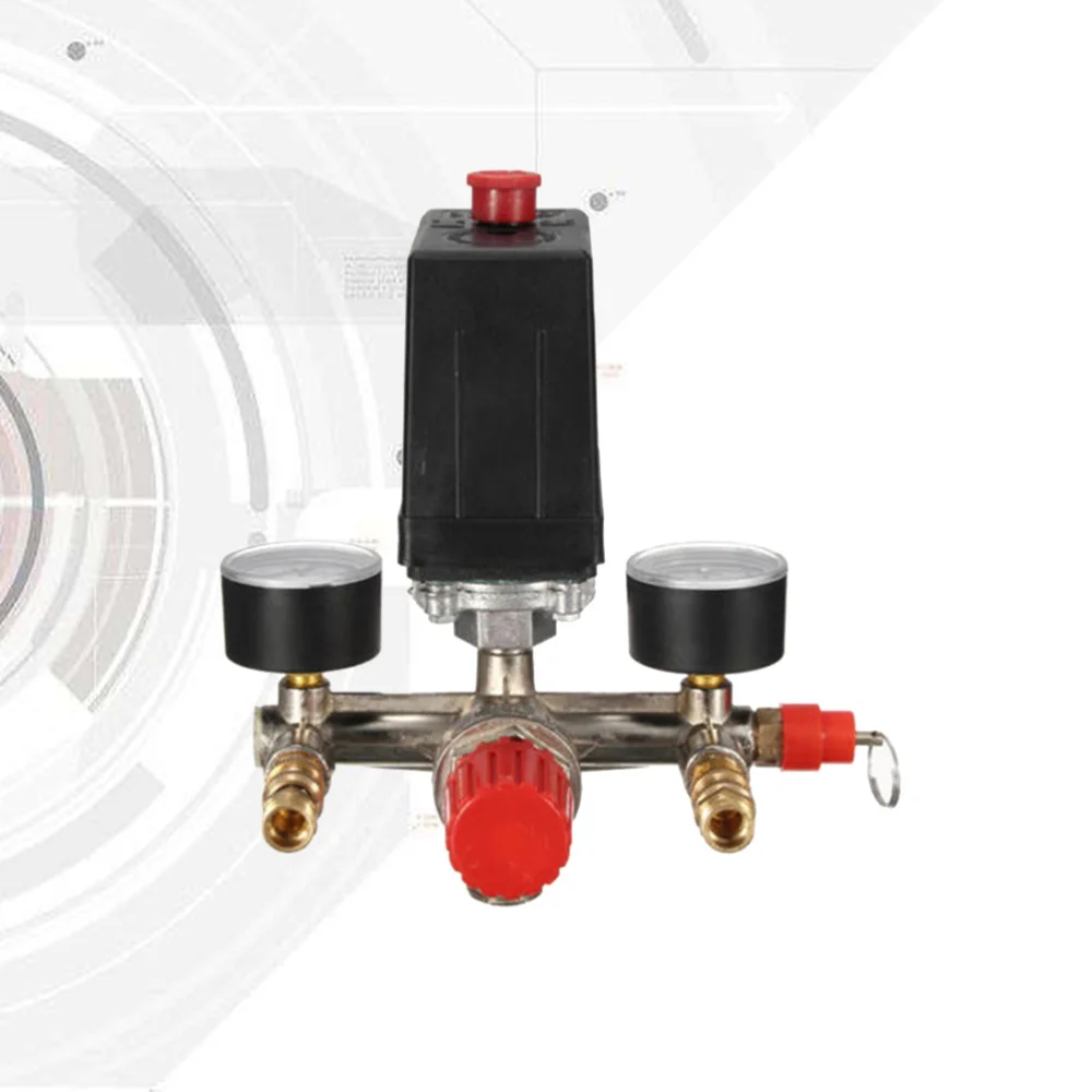 

175psi Air Compressor Pump Pressure Switch Control with Gauges Regulator