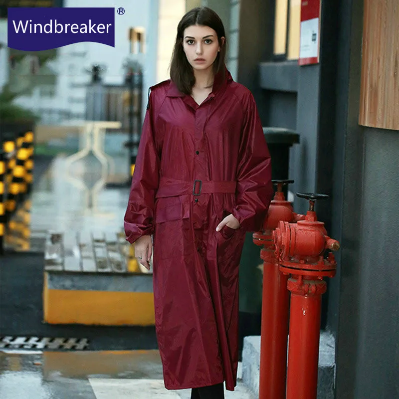 Длинный дождевик для мужчин и женщин куртка с разрезом взрослых мотоциклетный