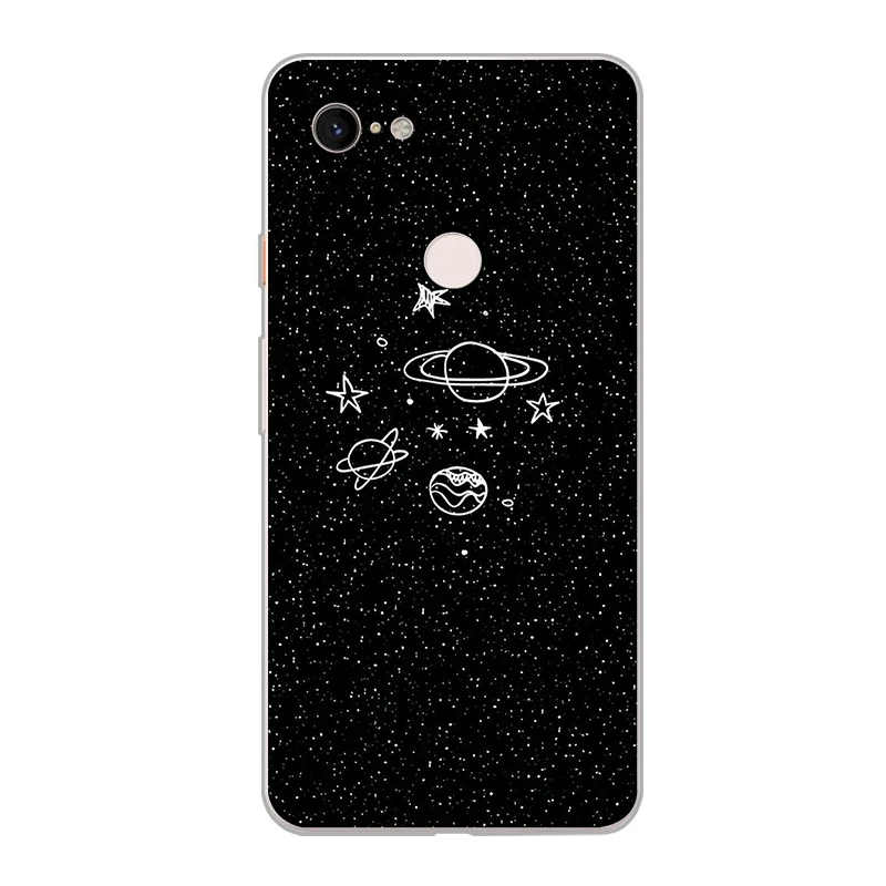 

ciciber Phone Case for Google Pixel 4 3 XL Soft Silicone Cover for Google Pixel 2 3a XL Funda Moon Astronaut Coque Capa Capinha