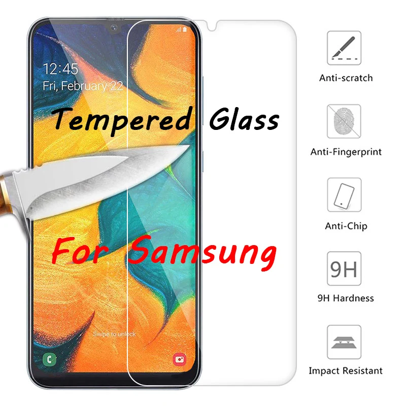 2 шт. защитная пленка для Samsung A50 A30 A10 M10 M20 закаленное стекло 9H телефона Galaxy A70 A40 A20 M30