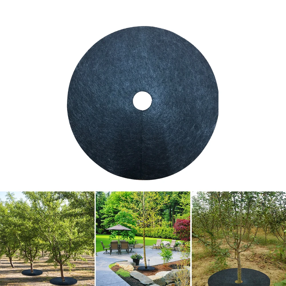 

10PCS Protection Mats Weed Block Mat Round Weed Cover 2 Sizes Garden Weed Barrier Biodegradeble Weed Accessories Dropshipping