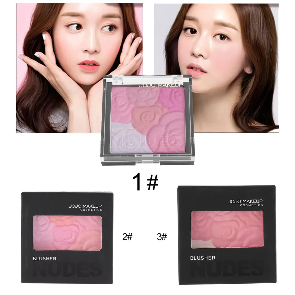 Румяна из натурального румяна пудра палитра женская косметика профессиональный