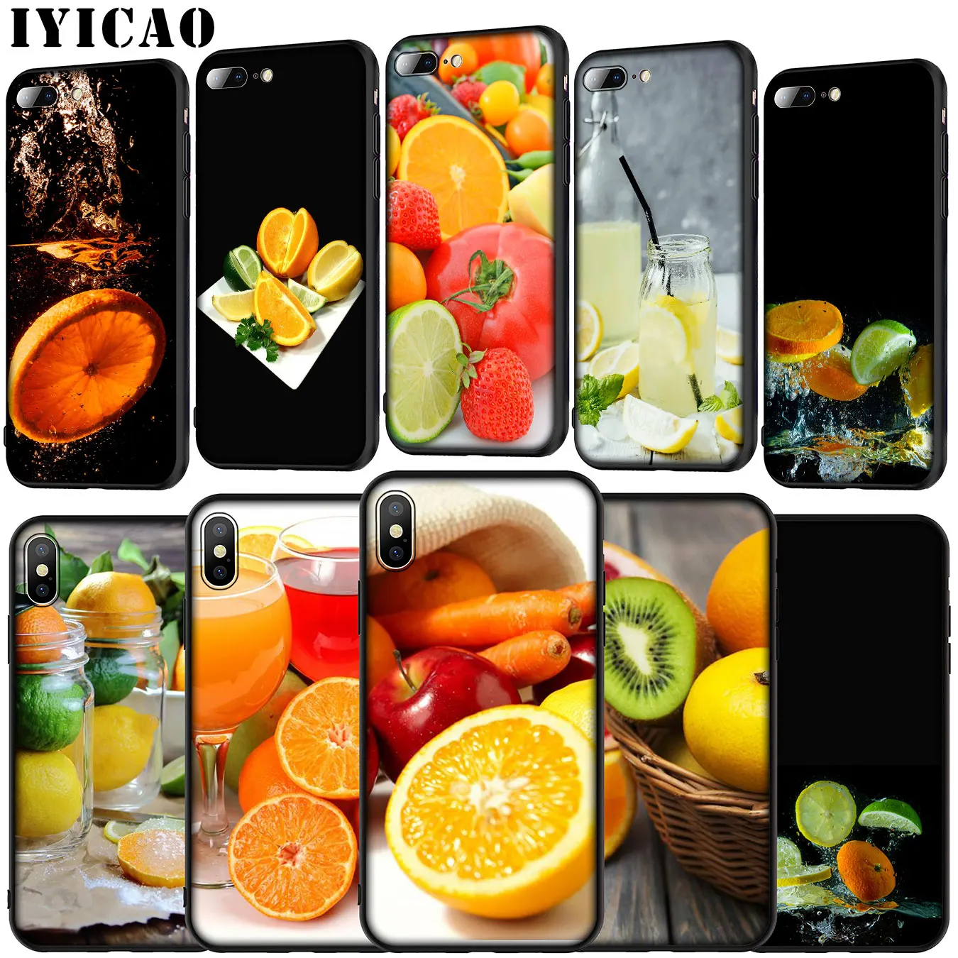 IYICAO Мягкий силиконовый чехол для iPhone 11 Pro XR X XS Max 6 6S 7 8 Plus 5 5S SE черный ТПУ телефона |