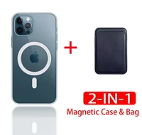 2 in 1 magnetic case wallet card bag for iphone 12 mini cover anti knock cases for iphone 12 pro max 11 back cover
