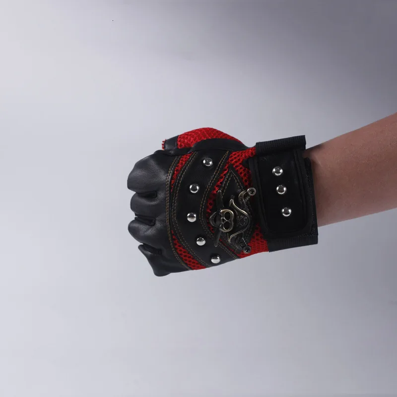 Новые перчатки Cortex из металла Пиратская голова полуперчатки для мужчин