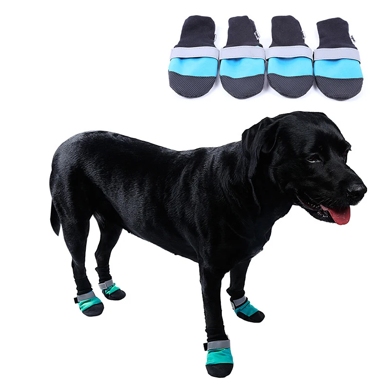 Светоотражающая Обувь для собак носки зимние ботинки обувь дождевая одежда