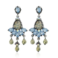 new fashion crystal drop earrings rhinestone dangle earring 2019 fashion jewelry for women