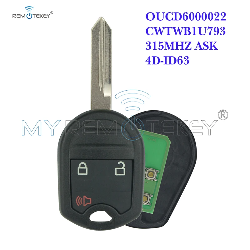 

Remtekey CWTWB1U793 Remote key 3 button 315Mhz with 4D63 80bit chip for Ford F-150 F-250 F-350 F-450 F-550 2012 2013