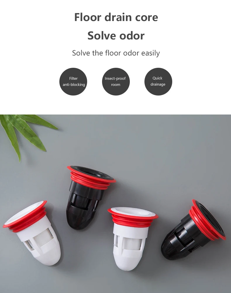 

1PC Toilet Deodorant Floor Drain Core Toilet Floor Drain Bathroom Inner Core Sewer Pest Control Silicone Anti-odor Artifact