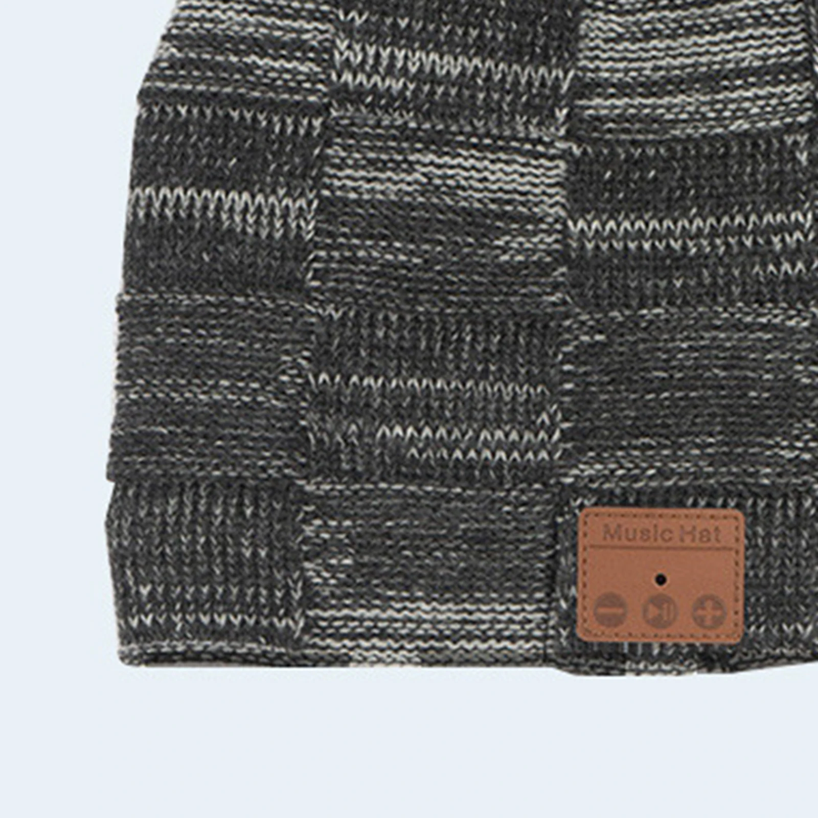 

Bluetooth Knitted Beanie Warm Fleece Lined Wireless Knitting Hat Headphones