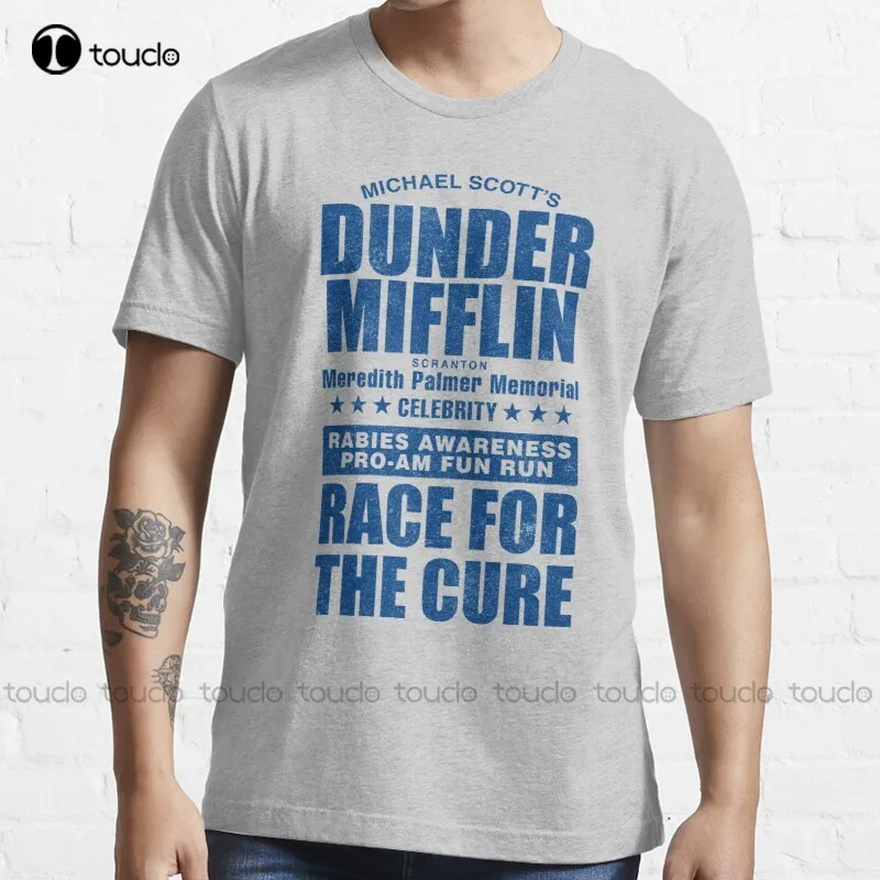 

New Dunder Mifflin Rabies Awareness Race For The Cure T-Shirt Tshirts For Women men Summer s-5xl