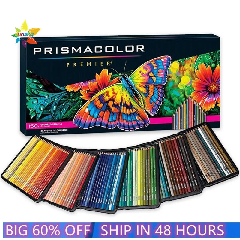 США 150 цвет оригинальный Prismacolor Premier детей рисунок масляный карандаш 4 0 мм мягкий