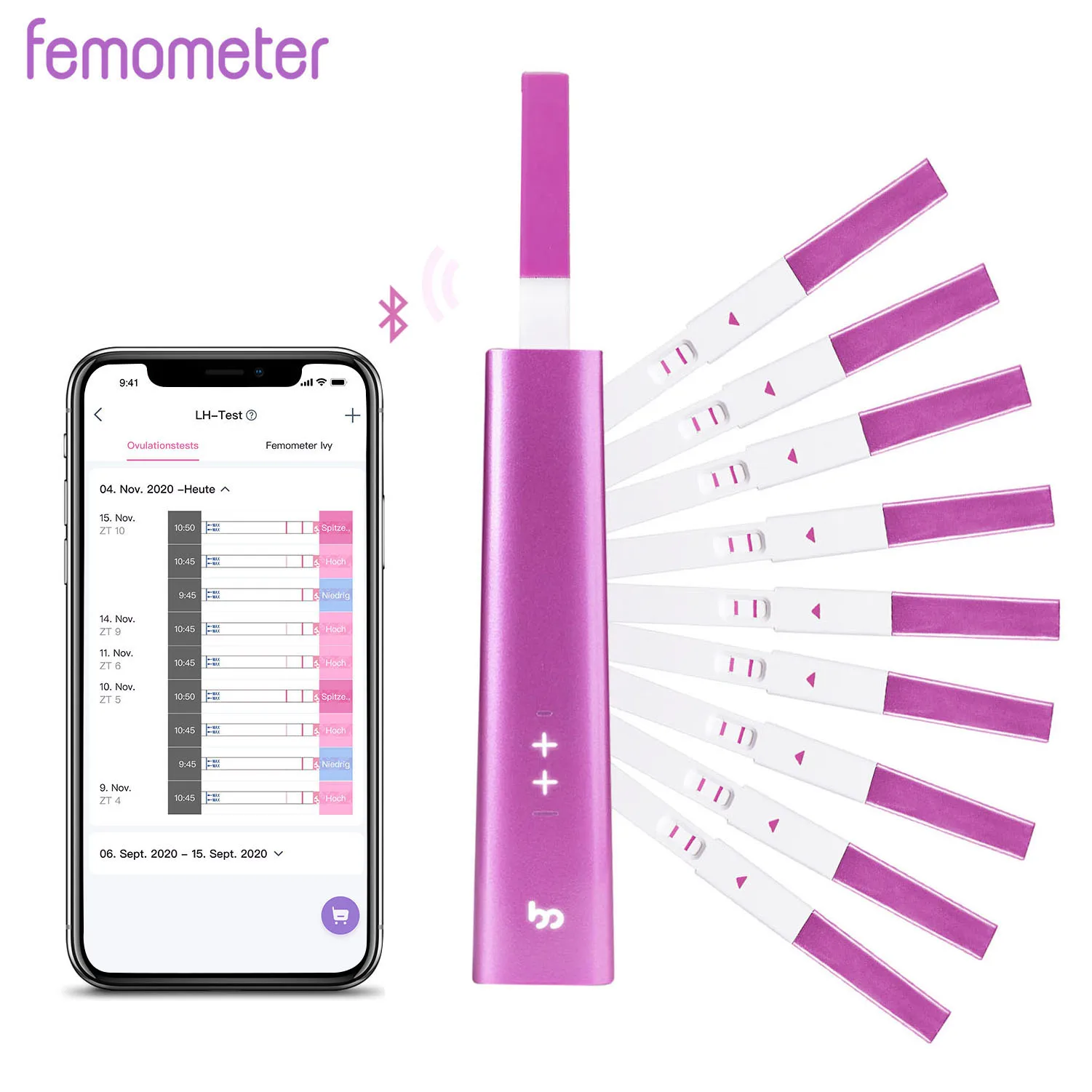 Femometer IVY цифровая овуляция предсказующий набор Подарочная коробка LH OPK тест Bluetooth