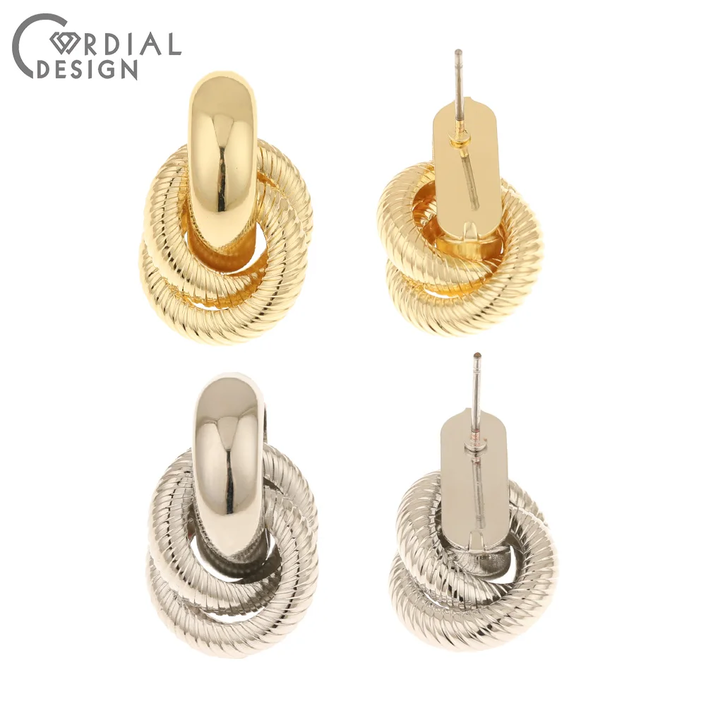 

Cordial Design 50Pcs Earrings Stud/Twisted Shape/Jewelry Findings & Components/Hand Made/DIY Jewelry Making/Earrings Accessories