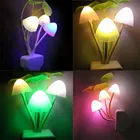 Романтический цветной сенсорный светодиодный ночник в виде грибов, настенный светильник, домашний декор, настенный светильник в виде грибов, аксессуары для украшения дома
