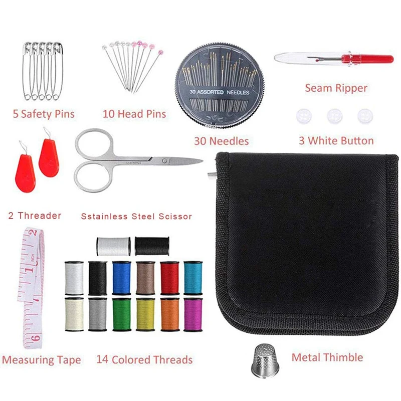 

Travel Sewing Kit 68PCS DIY Premium Sewing Supplies Mini Sewing Kit for Home Travel Handicraft sewing supplies K9Store