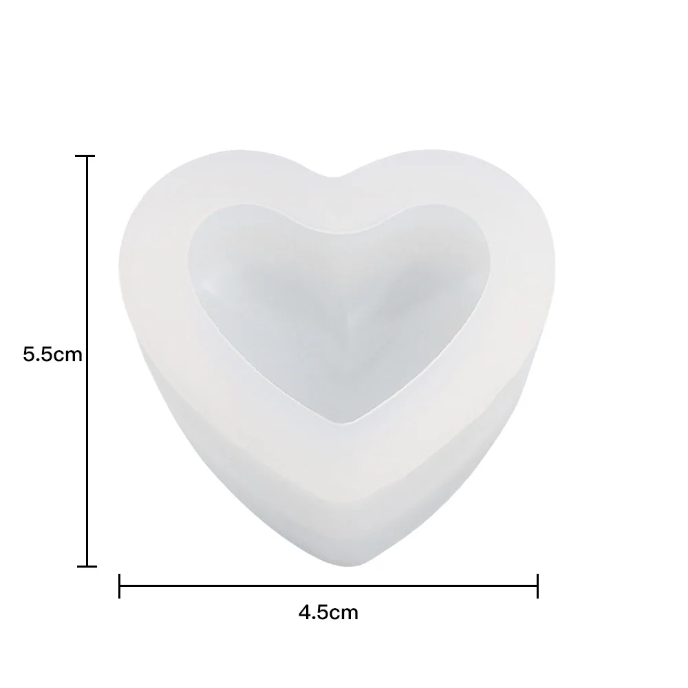 3D Love Heart Dessert Cake Silicone Mold Mousse Home Kitchen Baking Pastry Decoration Handmade Crystal Candy Moulds AX-2011 | Дом и сад