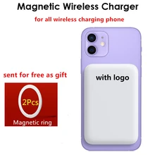 1:1 For iphone 12 12promax For 13 mini charger Mobile Phone powerbank External battery 24  5000mAh Wireless Magnetic Power Bank