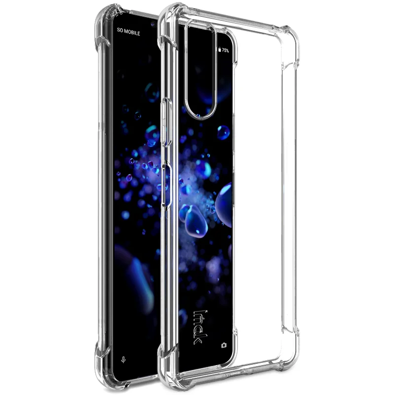

for Sony Xperia 10 II Case IMAK Shock-Resistant Shockproof Soft TPU Back Cover Case for Sony Xperia 10 II
