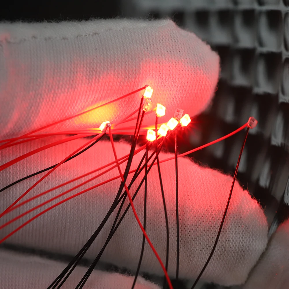 20PCS Wired Chip Led SMD 3V Lamp For Models Train Pre-soldered Micro Litz | Игрушки и хобби