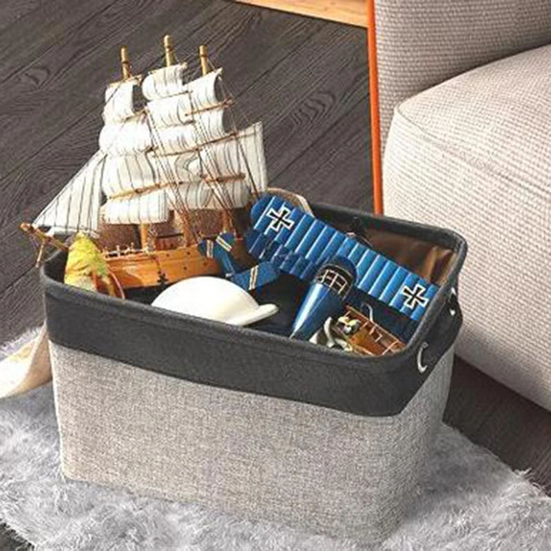 Персонализированная корзина для хранения игрушек собак Холщовая Сумка складная