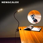 NEWACALOX светодиодный светильник с пультом дистанционного управления, увеличительное стекло, зажим для стола, гибкая сварочная настольная лампа, 3xлупа для чтения, инструменты для освещения