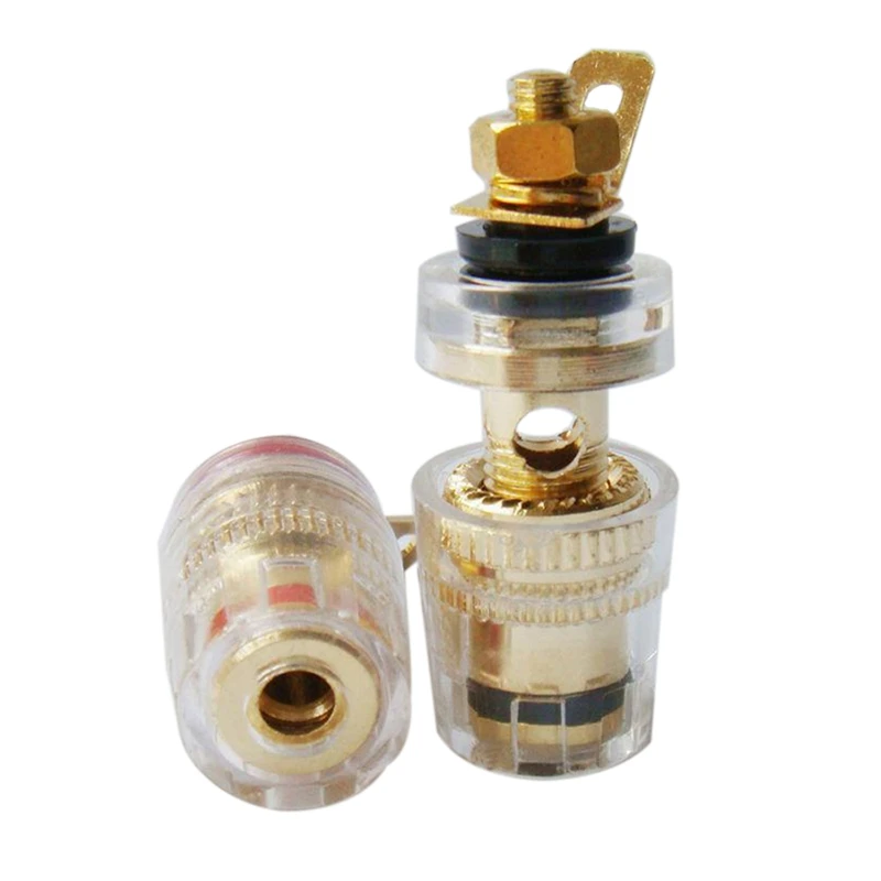 2 комплекта аксессуаров: 1 комплект 4 мм связывающей клеммы для усилителя динамика