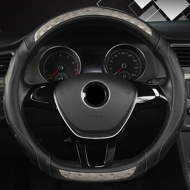 D образный чехол на руль для VW Golf 7 Polo- Scirocco Jetta 6- Santana- авто аксессуары