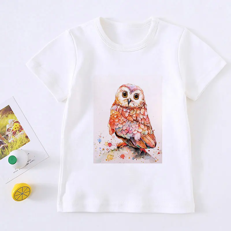 

NEW 2020 Boys Clothes White T Shirt Girl Short Sleeve Girls Tshirt Delicious Drinks Cartoon Printing Kids Shirt Fashion Unisex