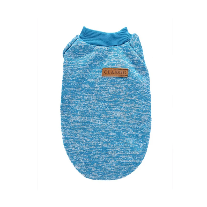 blue Одежда для собак для маленьких собак, свитер для кошек, Одежда для питомцев, кошек, чихуахуа, теплая одежда для собак, свитер для осени и зимы - Цвет: blue