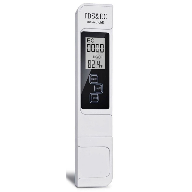 

TDS EC Meter Digital Water Quality Tester 0-9999 PPM Measurement Range Water Purity Temperature Meter Tester