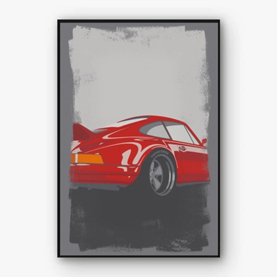 

Modern Nordic Wall Painting HD Retro Fashion Car Art Prints Modular Picture Watercolor Poster Living Room Home Decoration Canvas