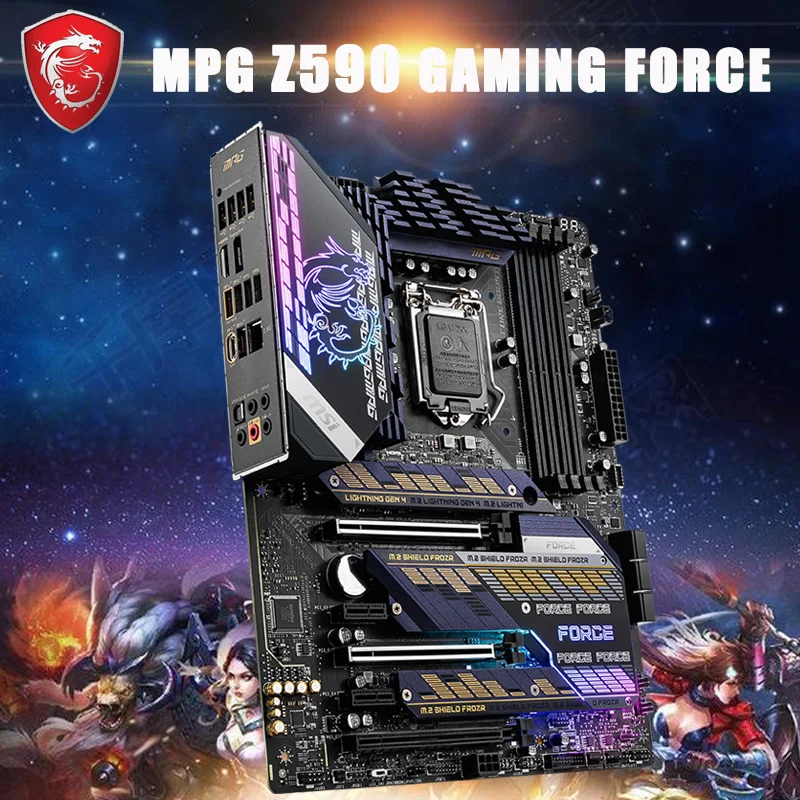 Preise MSI MEG Z590 GAMING KRAFT Motherboard LGA 1200 DDR4 128GB 10th/11th-Gen CPU PCI-E 4,0 Overlocking Desktop Z590 Placa-Mãe 1200