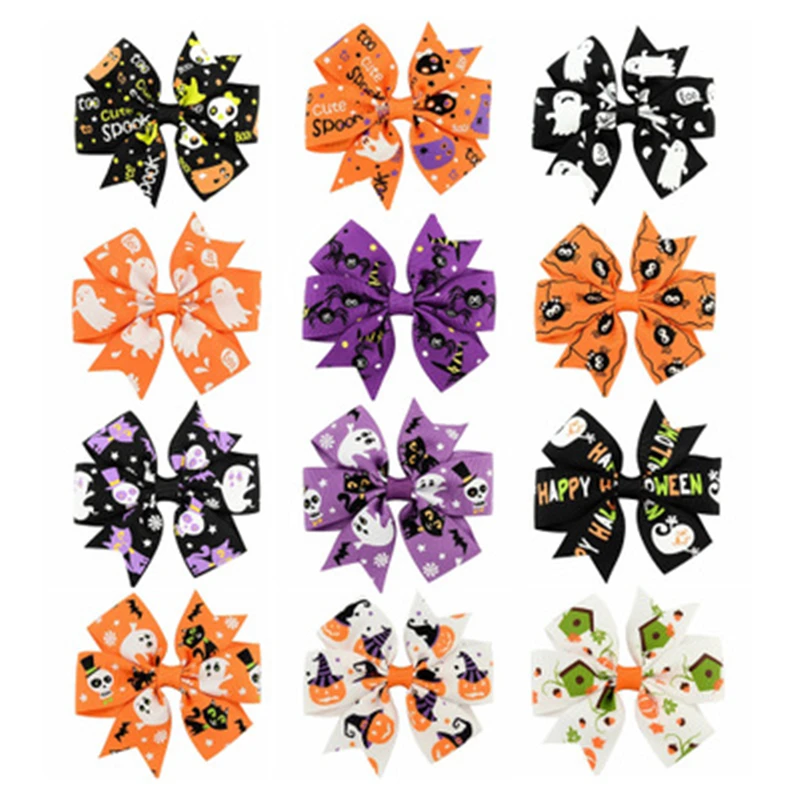 

Halloween Bow Hairpin Cartoon Hair Accessories Set Hair Clips Barrettes Hair Children Hairpins Baby Girls Hair Headwear