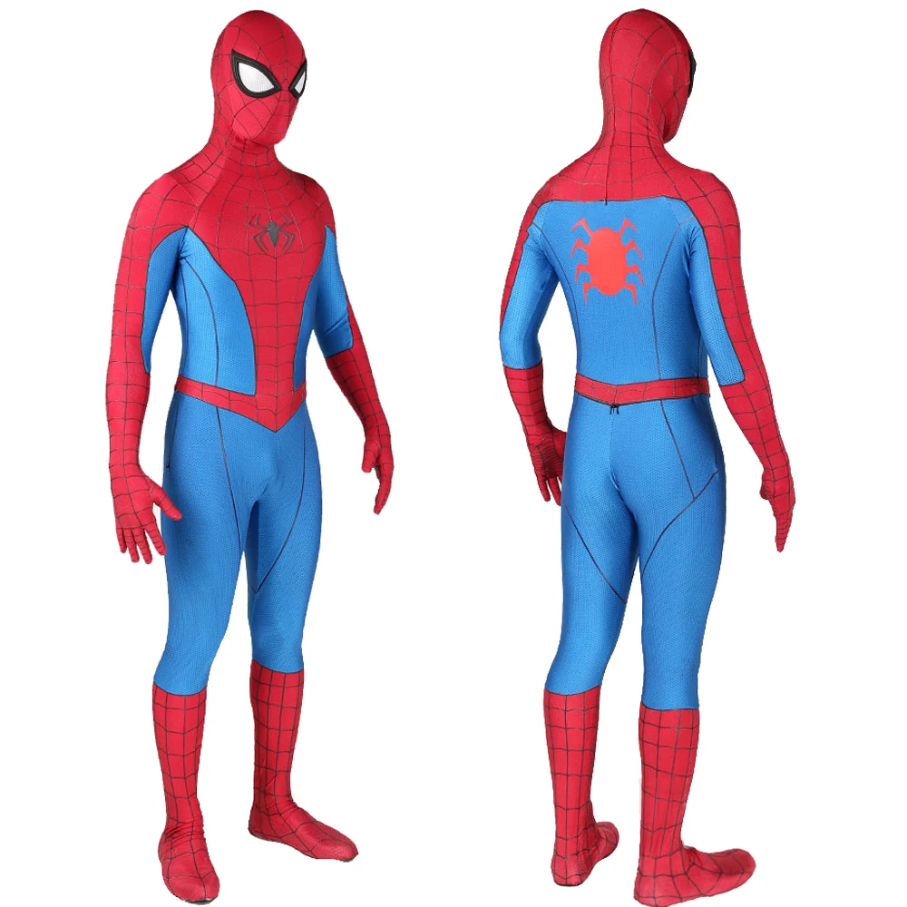 Классический костюм для косплея Питера Паркера PS4 на Хэллоуин Зентаи боди