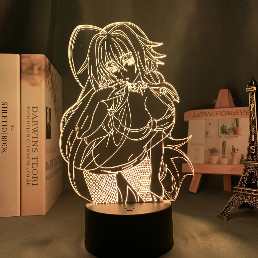 Светодиодная лампа в стиле аниме DxD Rias Gremory для детей украшение спальни
