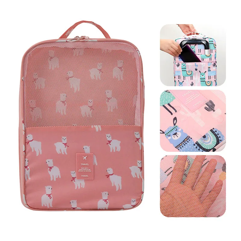 Сумка для обуви путешествий Портативная сумка хранения нижнего белья носков ПВХ