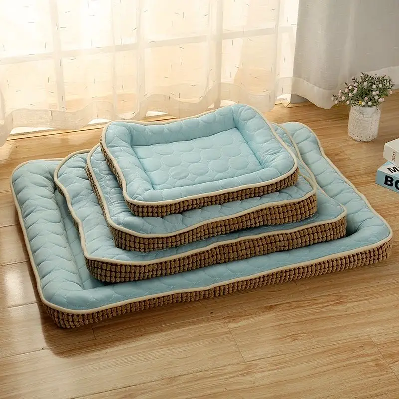 

New Arrivals Dog Cooling Mat Pet Ice Pad Teddy Mattress Pet Cool Mat Bed Cat Summer Keep Cool Ice Silk Cooling Dog Mat for Dogs