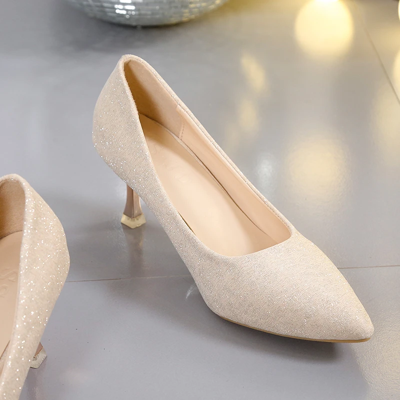 

Sexy Shoes Women Pumps Fashion High Heels Shoes 6.5cm Black Heels Women Wedding Shoes Ladies Stiletto Women Heels 2021
