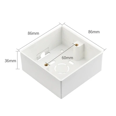 Surface mounting 86 Тип 4 Gang 2 Way Пресс кнопка home переключатель акриловая светодиодная нержавеющая сталь зеркало с подсветкой led светильник поворотным переключателем Франции Великобритании сокет - Цвет: Surface mounting