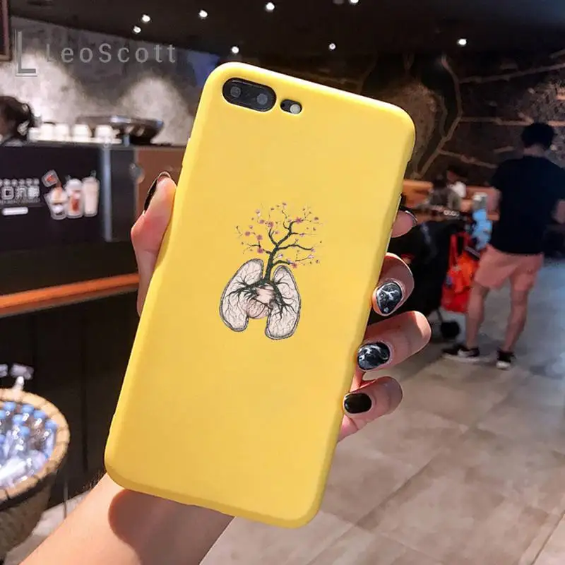 

Great Aesthetic Flower art Phone Case Candy Color for iPhone 11 12 mini pro XS MAX 8 7 6 6S Plus X 5S SE 2020 XR