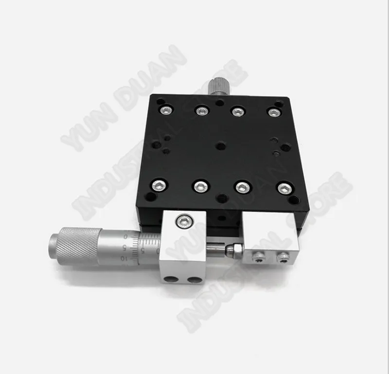 70*70mm X Axis Manual Displacement Trimming Platform Cross Roller Guide Way Linear Stage Sliding Table High precision LX70-R |